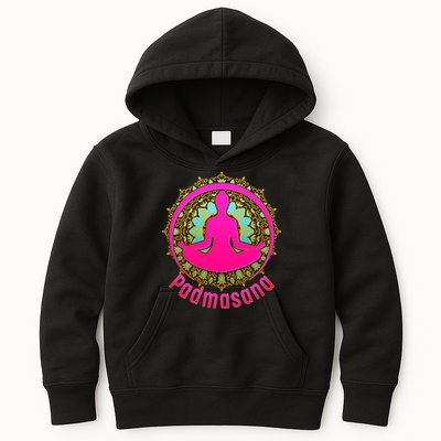 Padmasana Yoga Lotus Pose Kids Hoodie