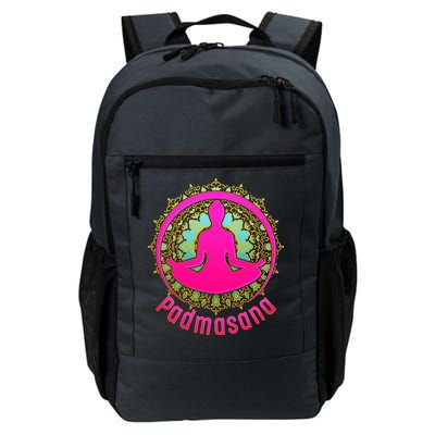 Padmasana Yoga Lotus Pose Daily Commute Backpack