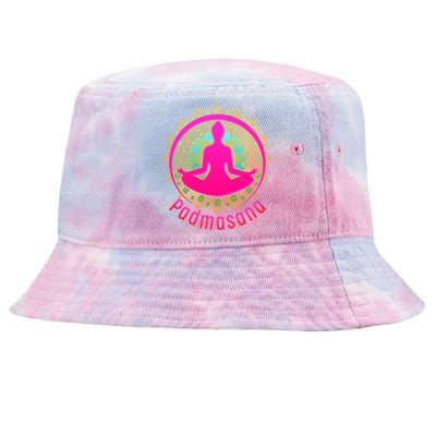 Padmasana Yoga Lotus Pose Tie-Dyed Bucket Hat