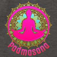 Padmasana Yoga Lotus Pose Vector Backpack