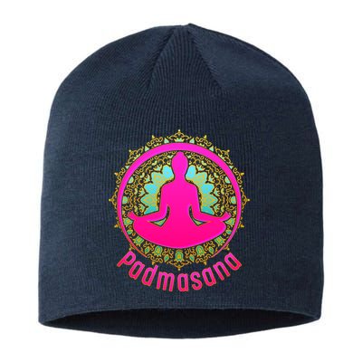 Padmasana Yoga Lotus Pose Sustainable Beanie