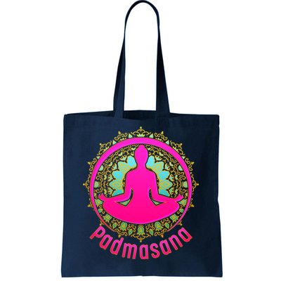 Padmasana Yoga Lotus Pose Tote Bag