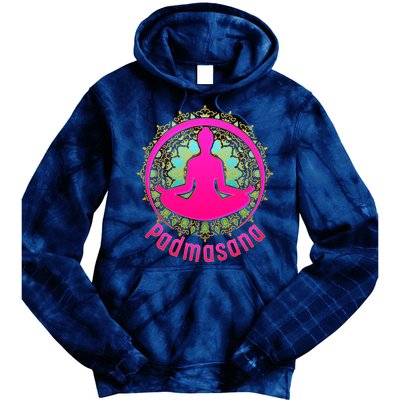 Padmasana Yoga Lotus Pose Tie Dye Hoodie