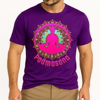 Padmasana Yoga Lotus Pose Cooling Performance Crew T-Shirt