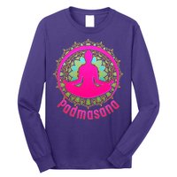 Padmasana Yoga Lotus Pose Long Sleeve Shirt