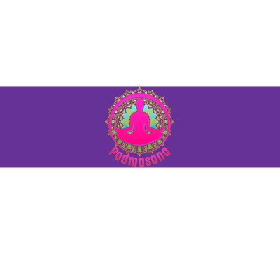 Padmasana Yoga Lotus Pose Bumper Sticker