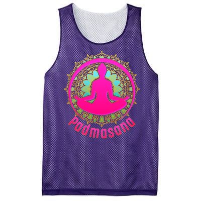 Padmasana Yoga Lotus Pose Mesh Reversible Basketball Jersey Tank