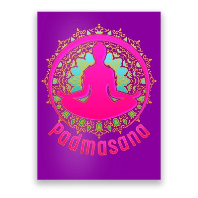 Padmasana Yoga Lotus Pose Poster