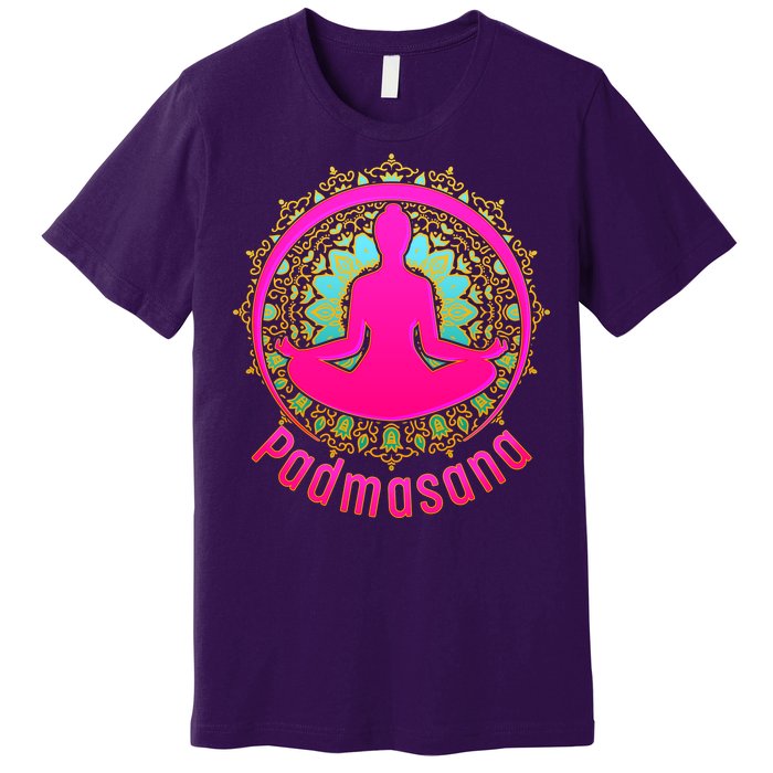 Padmasana Yoga Lotus Pose Premium T-Shirt