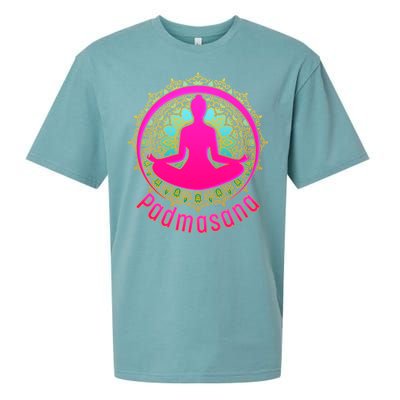 Padmasana Yoga Lotus Pose Sueded Cloud Jersey T-Shirt