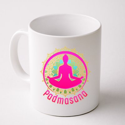 Padmasana Yoga Lotus Pose Coffee Mug