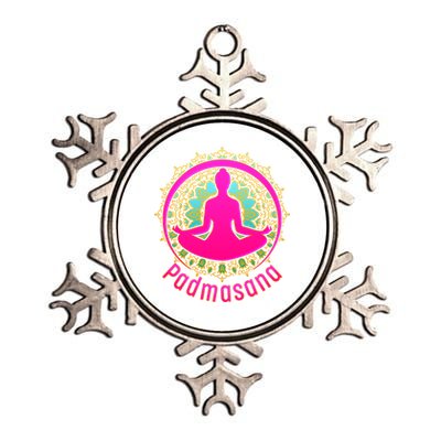 Padmasana Yoga Lotus Pose Metallic Star Ornament