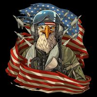 Patriotic American Eagle Fighter Pilot 4th Of July Backpack