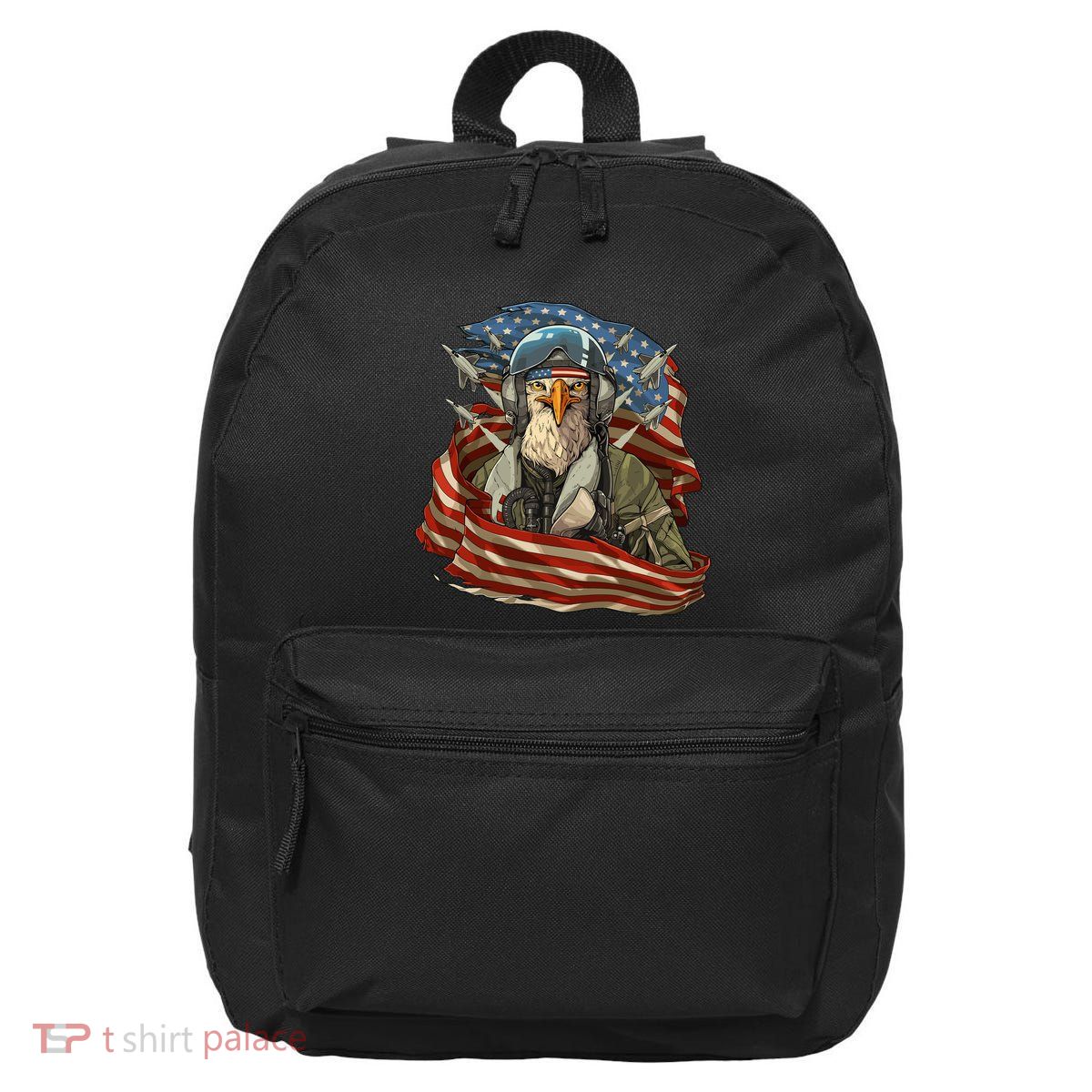 Patriotic American Eagle Fighter Pilot 4th Of July 16 in Basic Backpack
