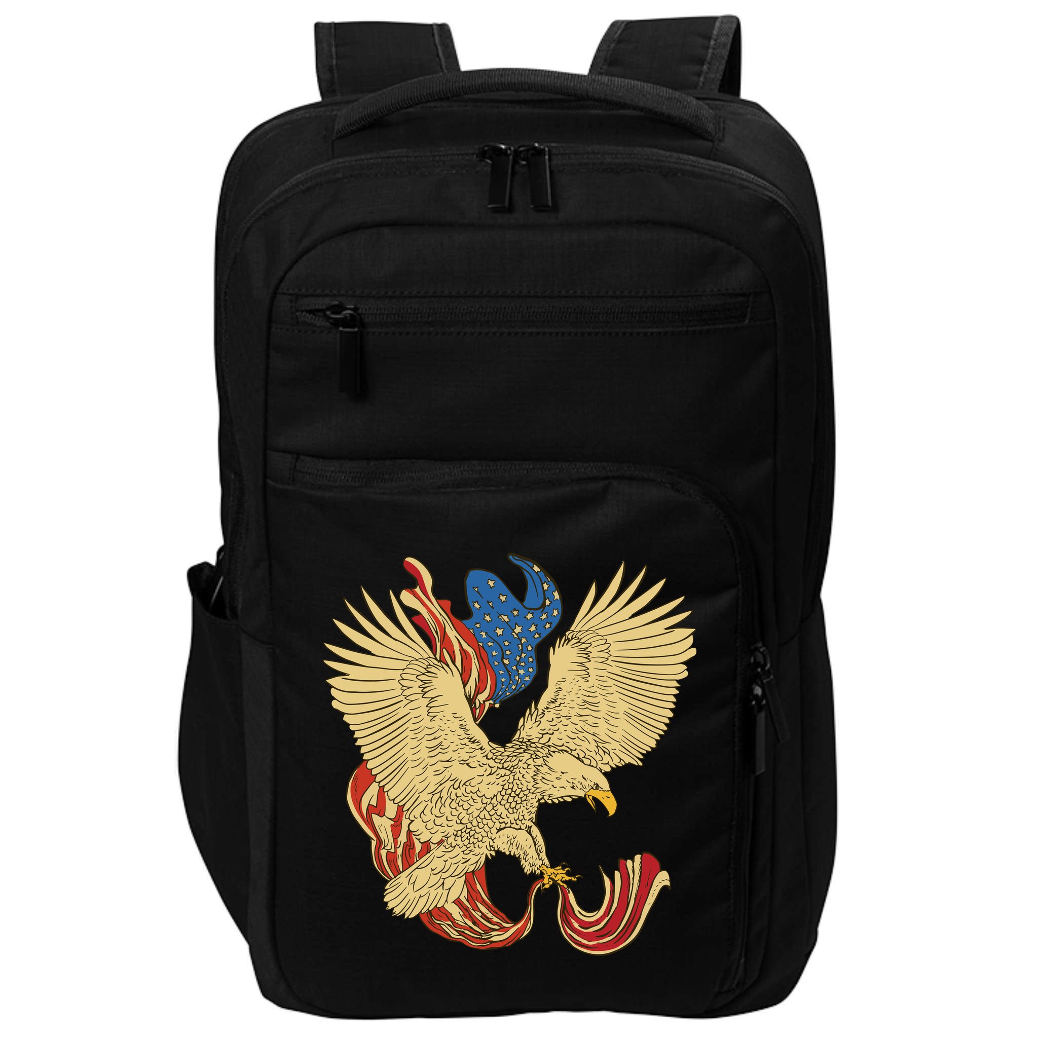 Patriotic American Eagle And United States Flag Impact Tech Backpack