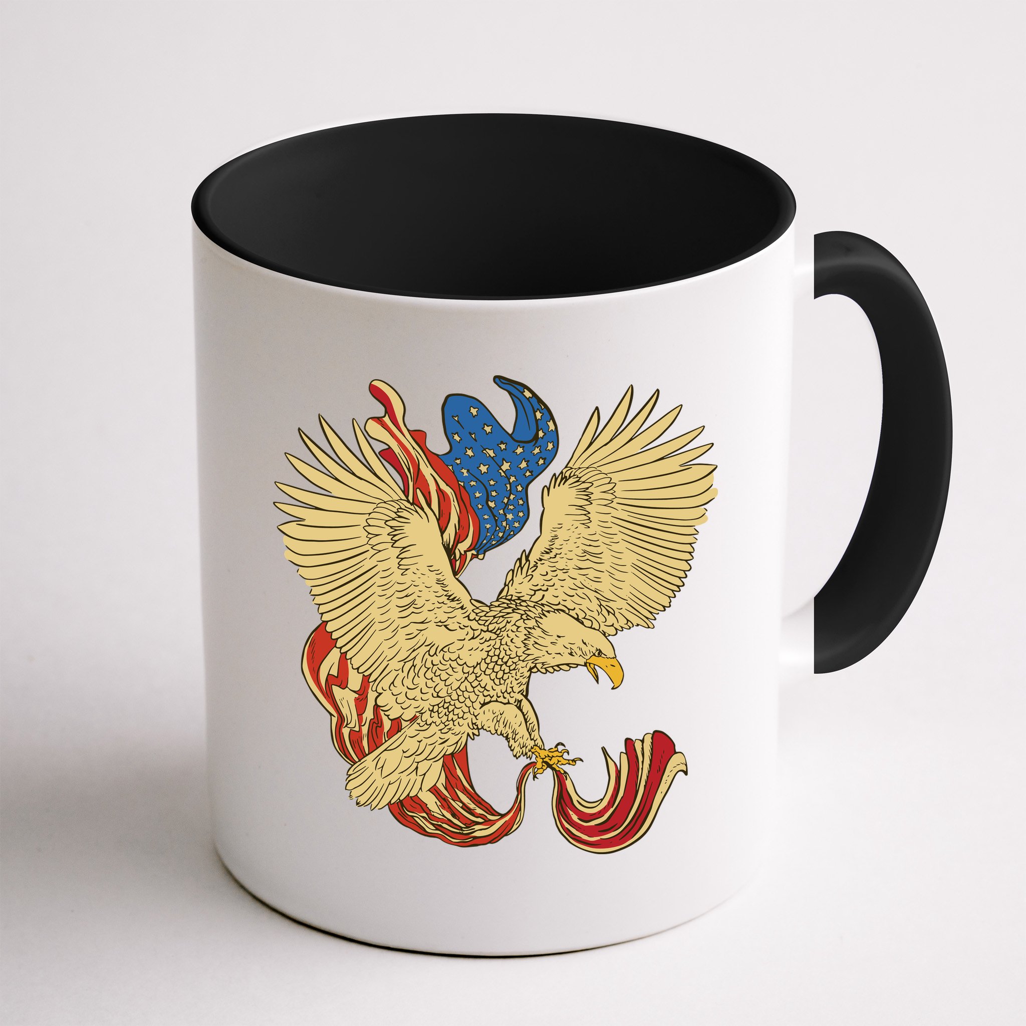 Patriotic American Eagle And United States Flag Mug
