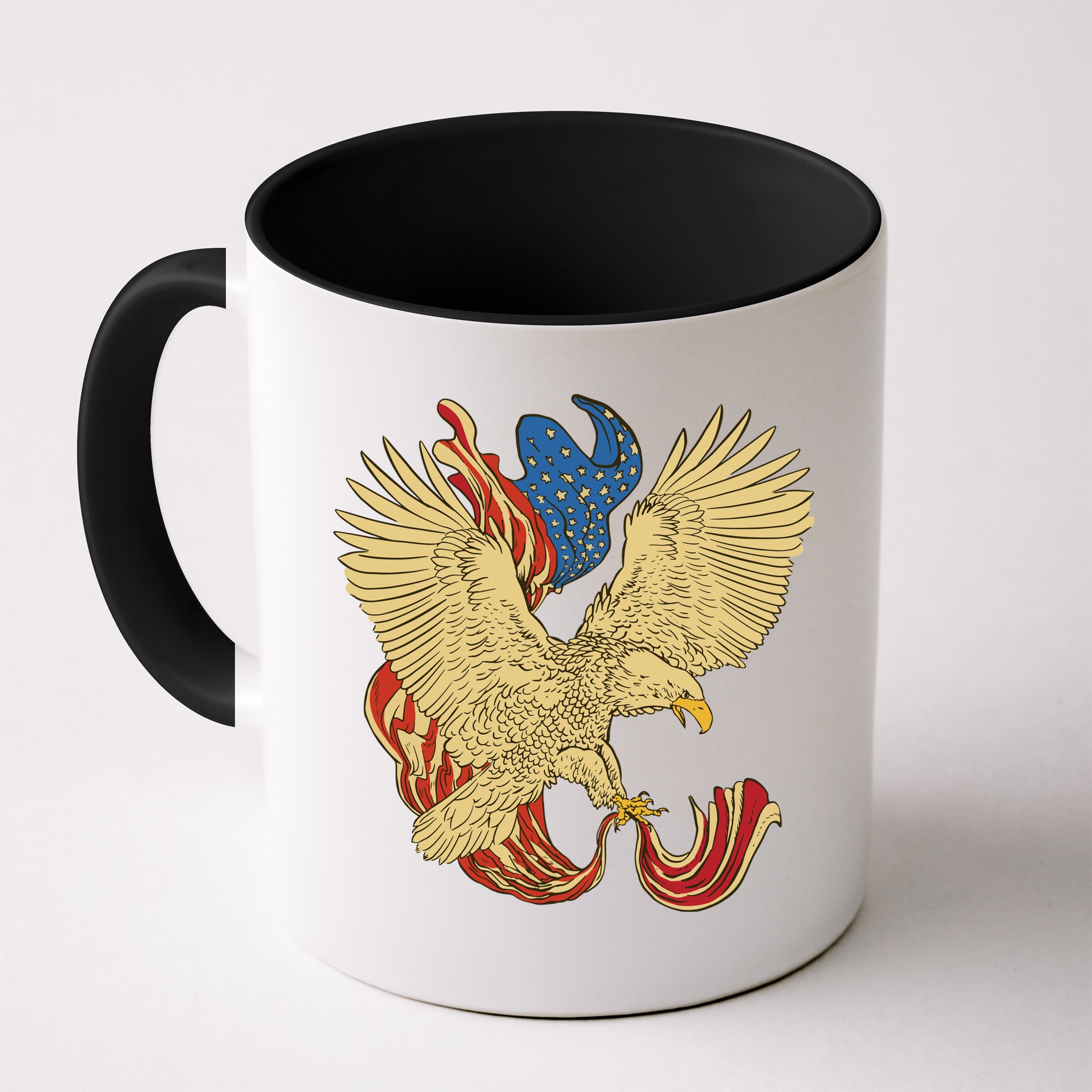 Patriotic American Eagle And United States Flag Mug