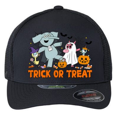 Pigeon And Elephant Trick Or Treat Halloween Costume Flexfit Unipanel Trucker Cap