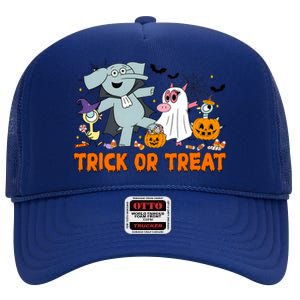 Pigeon And Elephant Trick Or Treat Halloween Costume High Crown Mesh Back Trucker Hat