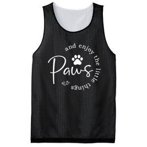 Paws And Enjoy The Little Things Mesh Reversible Basketball Jersey Tank