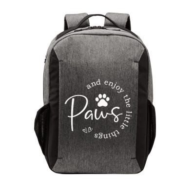 Paws And Enjoy The Little Things Vector Backpack