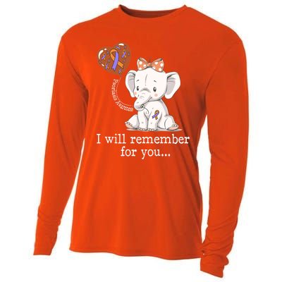 Psoriasis Awareness Elephant Gift Cooling Performance Long Sleeve Crew