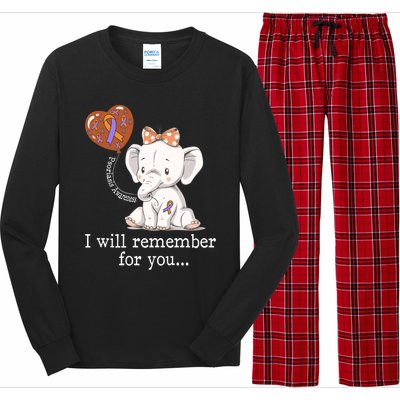 Psoriasis Awareness Elephant Gift Long Sleeve Pajama Set