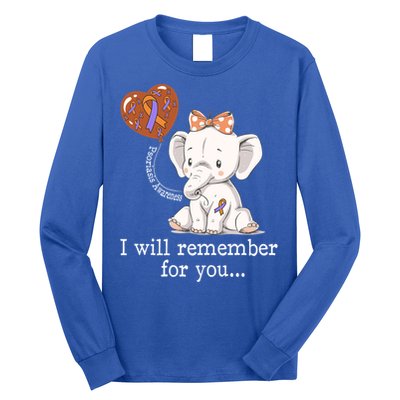 Psoriasis Awareness Elephant Gift Long Sleeve Shirt