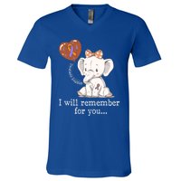 Psoriasis Awareness Elephant Gift V-Neck T-Shirt