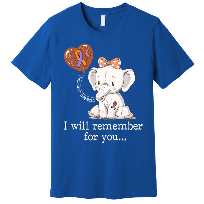 Psoriasis Awareness Elephant Gift Premium T-Shirt