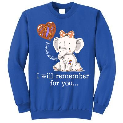 Psoriasis Awareness Elephant Gift Tall Sweatshirt