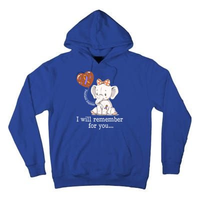 Psoriasis Awareness Elephant Gift Tall Hoodie