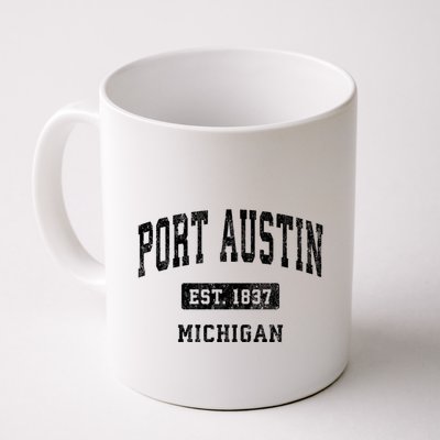 Port Austin Est 1837 Michigan Mi Vintage Established Athletic Sports Design Mug