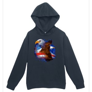 Patriotic American Eagle USA Flag Urban Pullover Hoodie