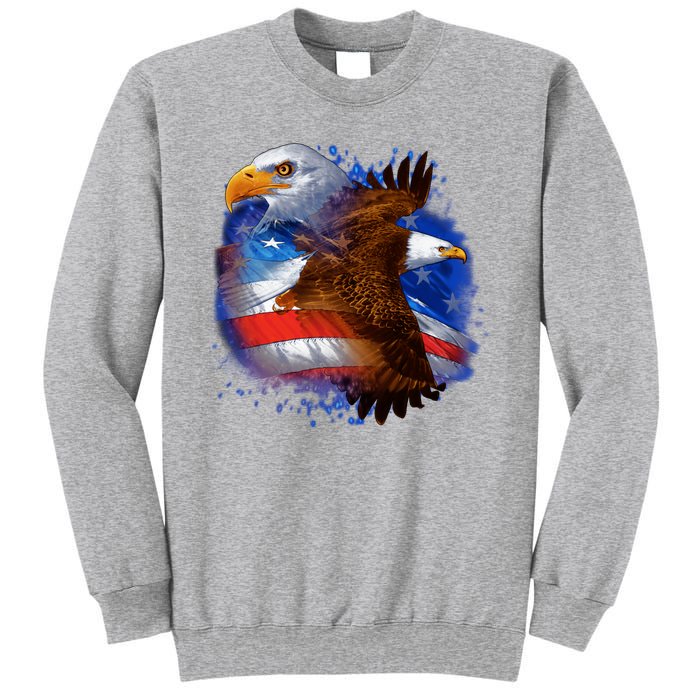 Patriotic American Eagle USA Flag Sweatshirt