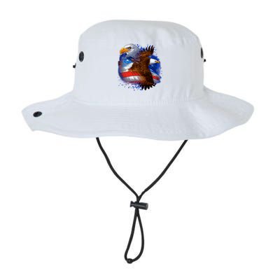 Patriotic American Eagle USA Flag Legacy Cool Fit Booney Bucket Hat