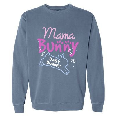 Pregnancy Announcet Easter Bunny Mama Bunny Gift Great Gift Garment-Dyed Sweatshirt