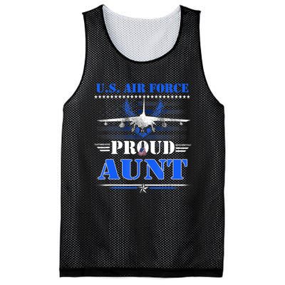 Proud Air Force Aunt Heart US Air Force Military Mesh Reversible Basketball Jersey Tank