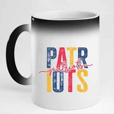 Patriots American Football Team 11oz Black Color Changing Mug