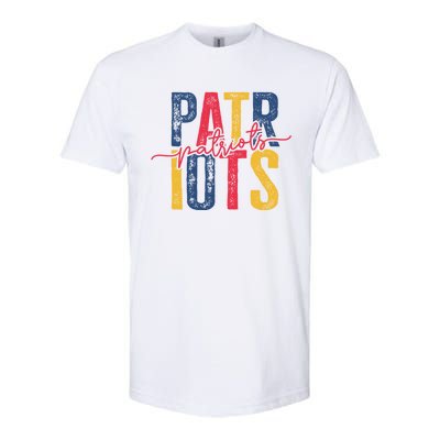 Patriots American Football Team Softstyle CVC T-Shirt