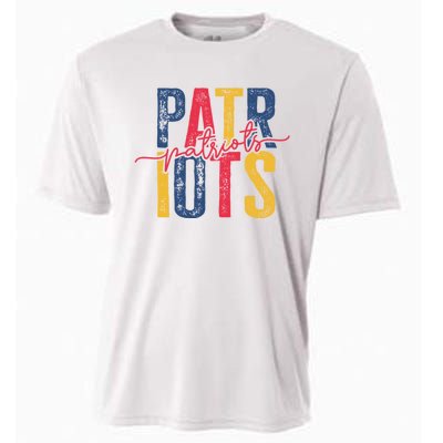 Patriots American Football Team Cooling Performance Crew T-Shirt