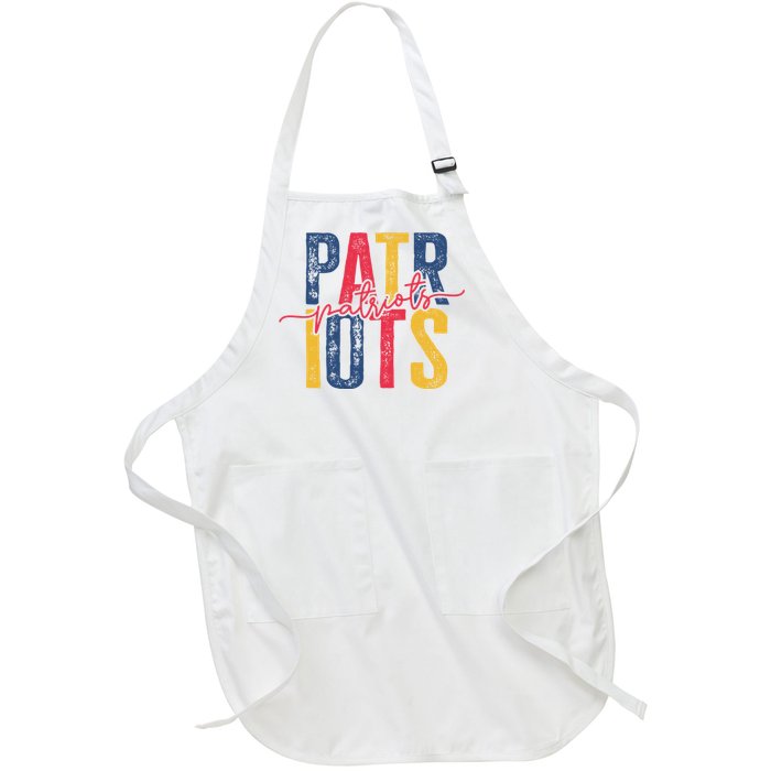 Patriots American Football Team Full-Length Apron With Pockets