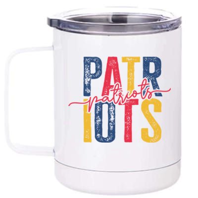 Patriots American Football Team 12 oz Stainless Steel Tumbler Cup