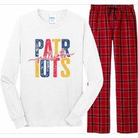 Patriots American Football Team Long Sleeve Pajama Set