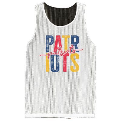 Patriots American Football Team Mesh Reversible Basketball Jersey Tank