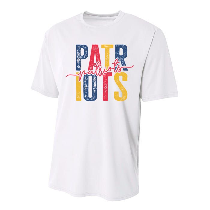 Patriots American Football Team Performance Sprint T-Shirt