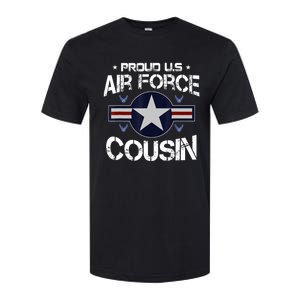 Proud Air Force Cousin Heart US Air Force Military Softstyle® CVC T-Shirt