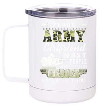 Proud Army Friend Most People Funny Gift 12 oz Stainless Steel Tumbler Cup