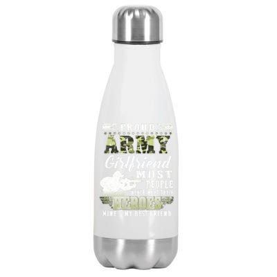 Proud Army Friend Most People Funny Gift Stainless Steel Insulated Water Bottle