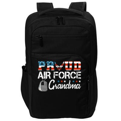 Proud Air Force Grandma US Air Force Military Impact Tech Backpack